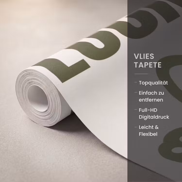 Kat - Geluk - Dieren - Modern - Groen Behang Vlies klein -USP_closeupDE