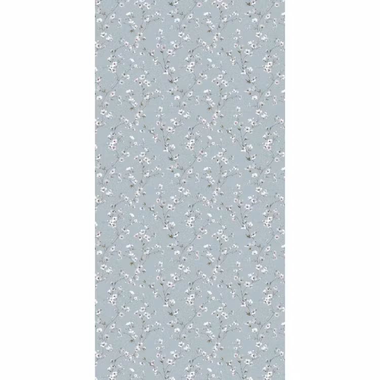 Klassiek - Bloemen - Blauw Behang Vlies klein 1076 -3d_website
