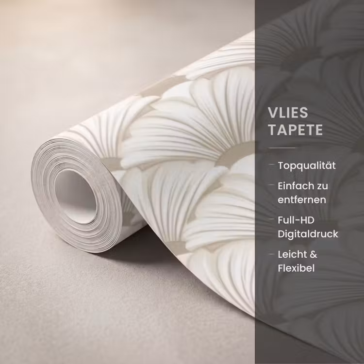 Klassiek - Art - Beige Behang Vlies klein 1076 -USP_closeupDE