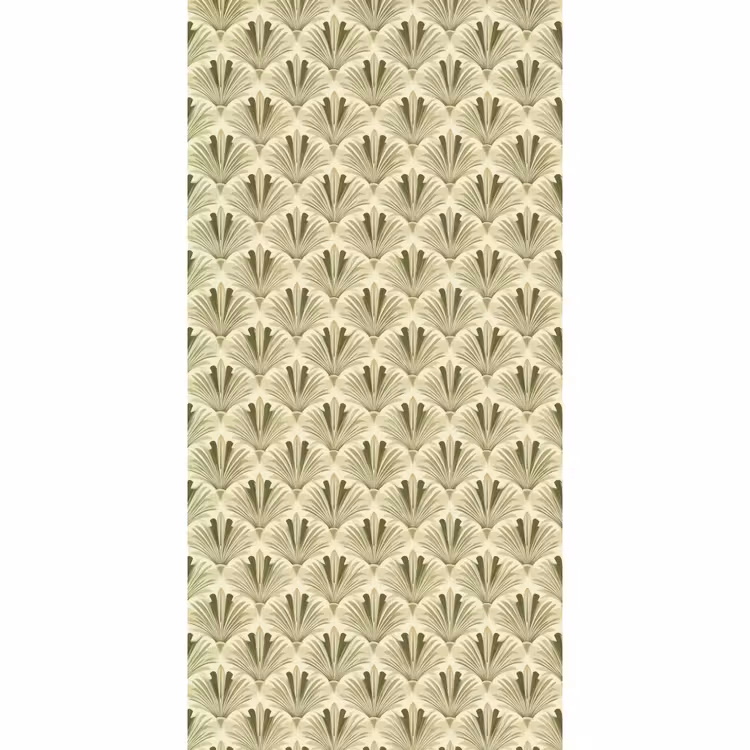 Klassiek - Waaier - Groen Behang Vlies klein 1076 -3d_website