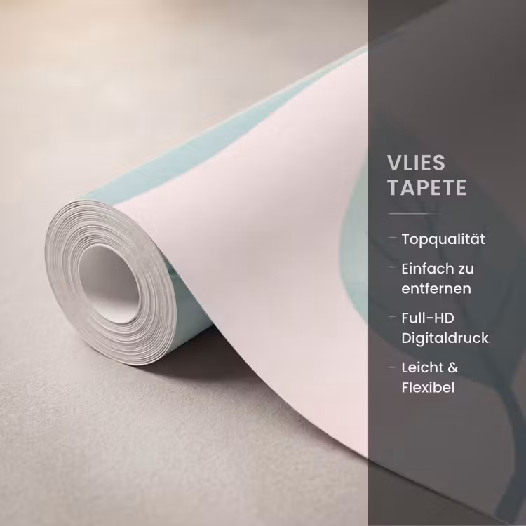 Kolibrie - Vliegen - Natuur - Illustratie - Kleurrijk Behang Vlies klein -USP_closeupDE