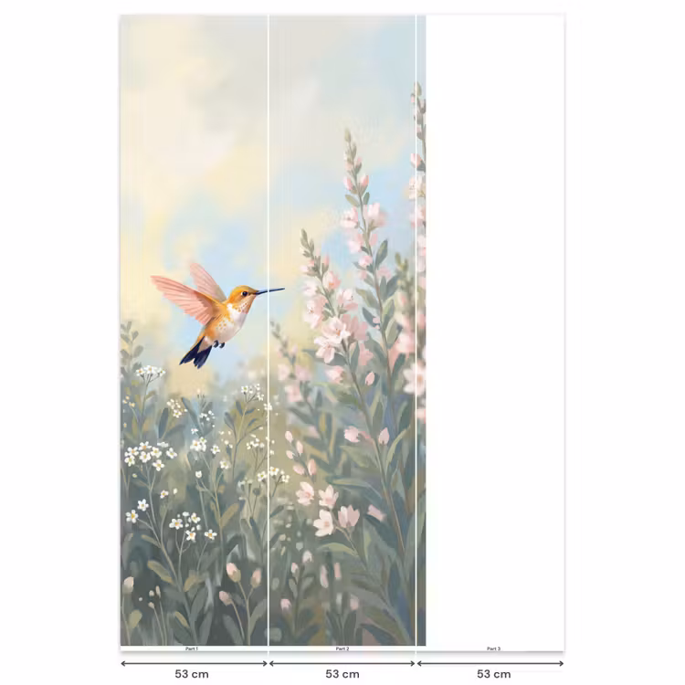 Kolibrie - Illustratie - Kleurrijk Behang Vlies klein -USP_banen