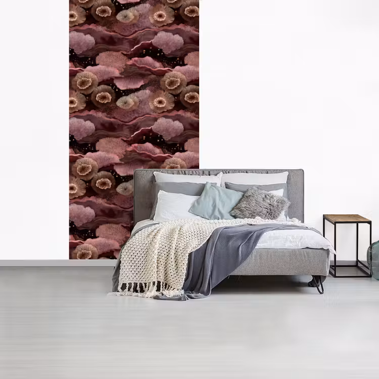 Koraal - Organisch - Roze fotobehang vinyl groot 64 -slaapkamer