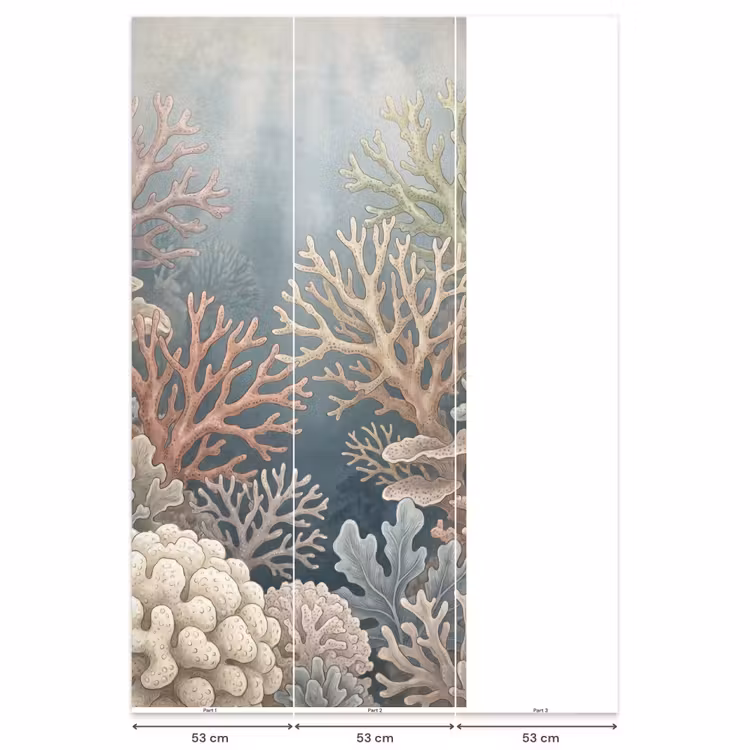 Koraal - Zeeleven - Onderwater - Illustratie - Natuur Behang Vlies klein -USP_banen