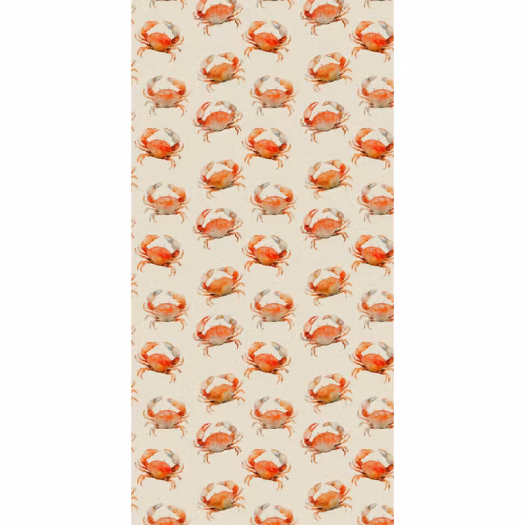 Krabben - Patroon - Oranje Behang Vlies klein 1076 -3d_website