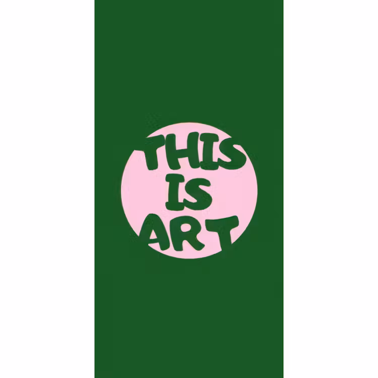 Cirkel - Roze - Tekst - Art Behang Vlies klein -3d_website