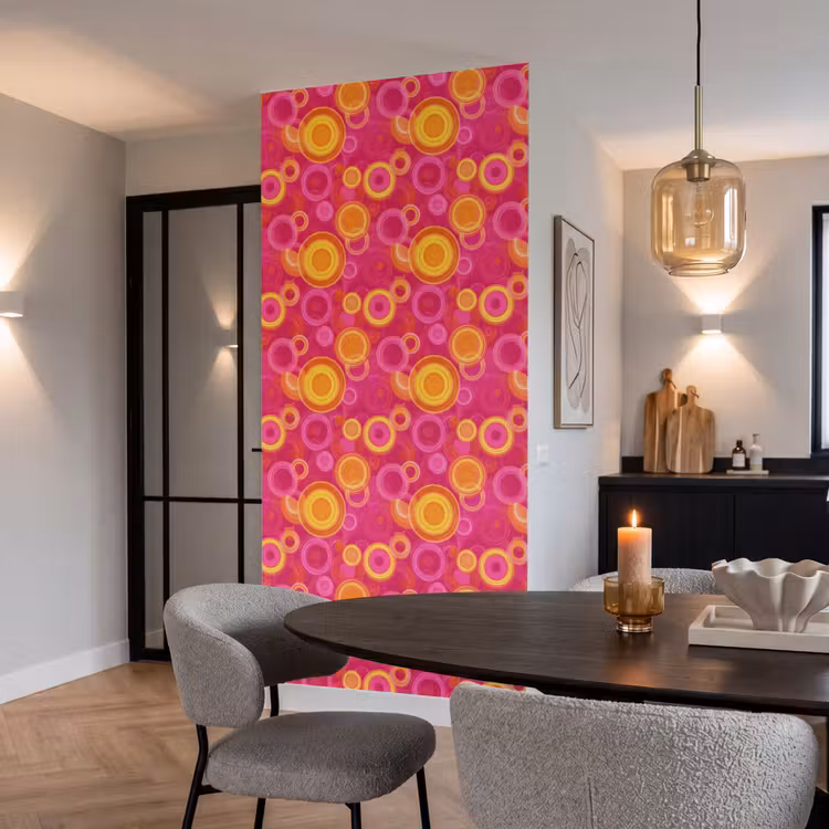 Cirkels - Design - Kleurrijk Behang Vlies klein 1076 -sfeer3