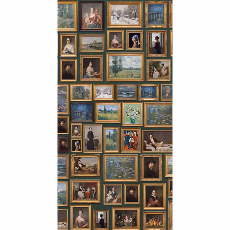 Kunst - Schilderijen - Collectie - Klassiek - Groen Behang Vlies klein -3d_website