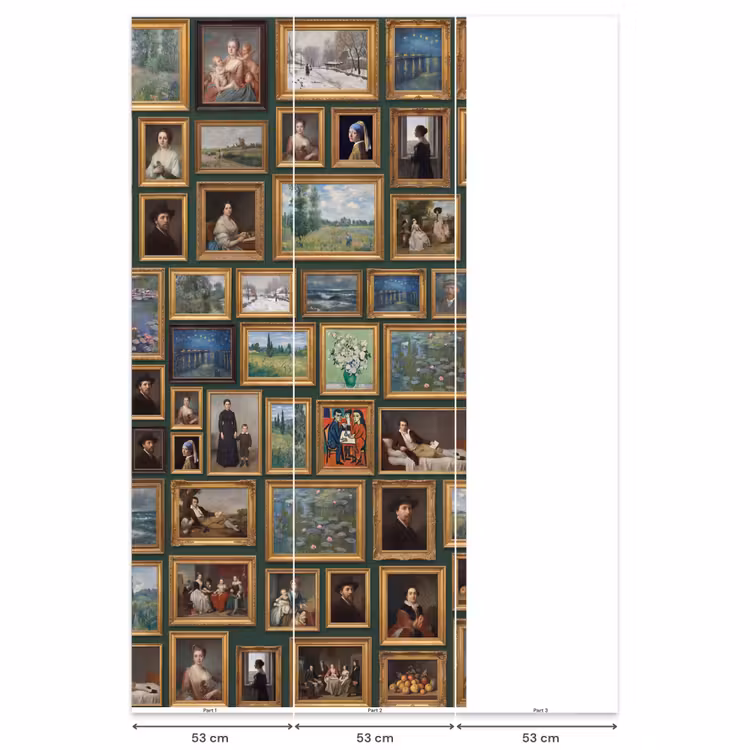 Kunst - Schilderijen - Collectie - Klassiek - Groen Behang Vlies klein -USP_banen