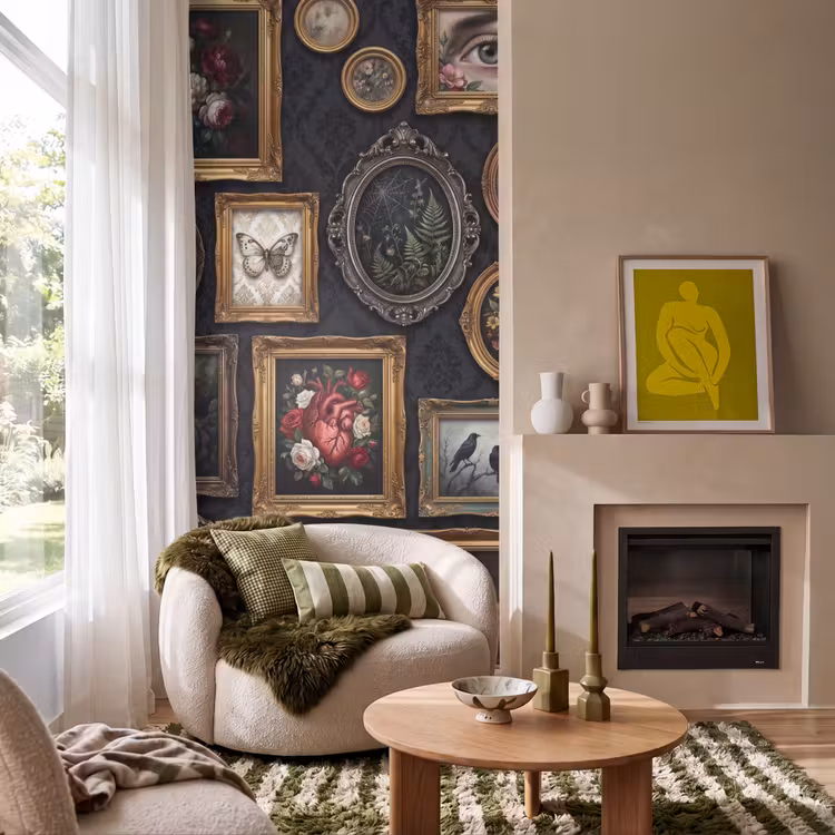 Kunst - Collectie - Vintage - Klassiek - Donker Behang Vlies klein -sfeer2