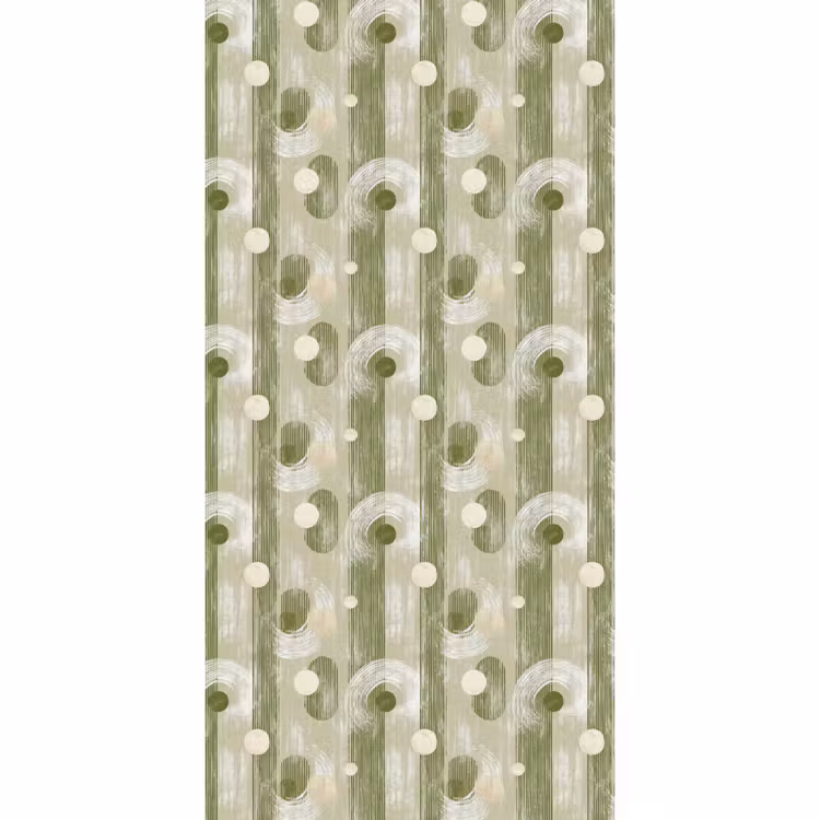 Artistiek - Modern - Groen Behang Vlies klein 1076 -3d_website
