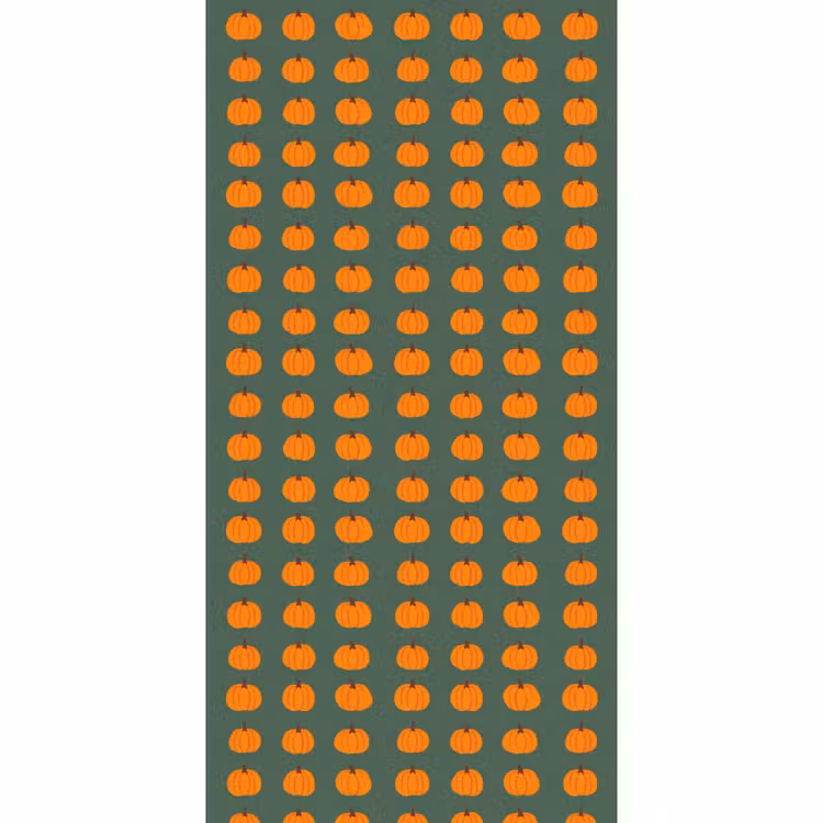 Pompoen - Patroon - Oranje Behang Vlies klein 1076 -3d_website