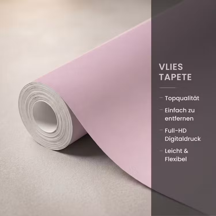 Landschap - Mistig - Roze Behang Vlies klein -USP_closeupDE