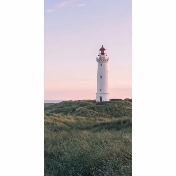 Vuurtoren - Duinlandschap - Zee Behang Vlies klein -3d_website