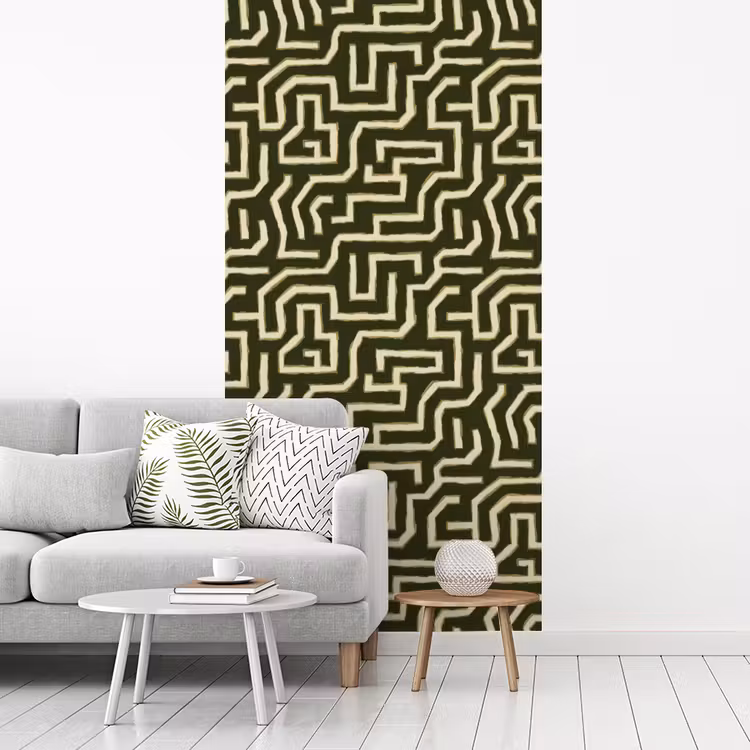 Lijnen - Abstract - Groen fotobehang vinyl groot 64 -woonkamer
