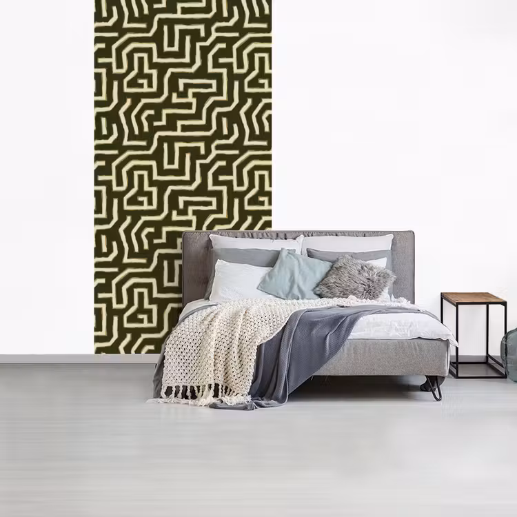 Lijnen - Abstract - Groen fotobehang vinyl groot 64 -slaapkamer