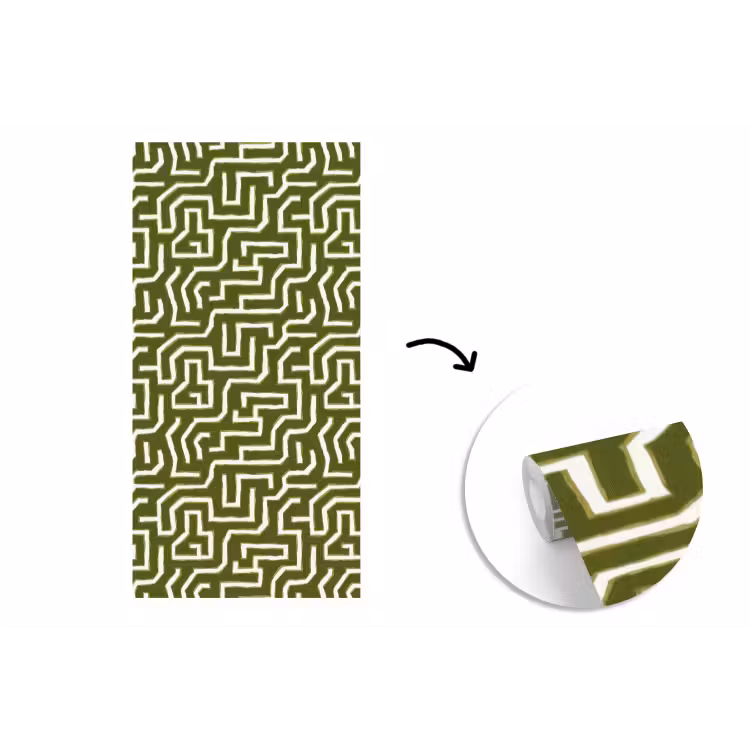 Lijnen - Abstract - Groen fotobehang vinyl groot 64 -3d