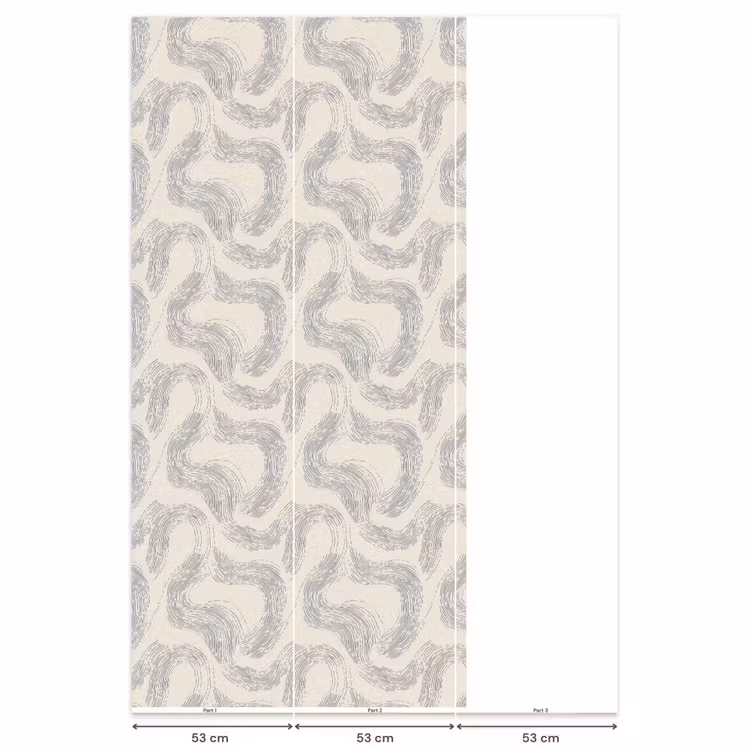 Lijnen - Patroon - Beige - Minimalistisch Behang Vlies klein 1076 -USP_banen