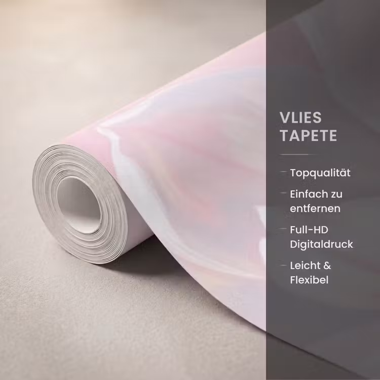 Magnolia's - Patroon - Roze Behang Vlies klein -USP_closeupDE