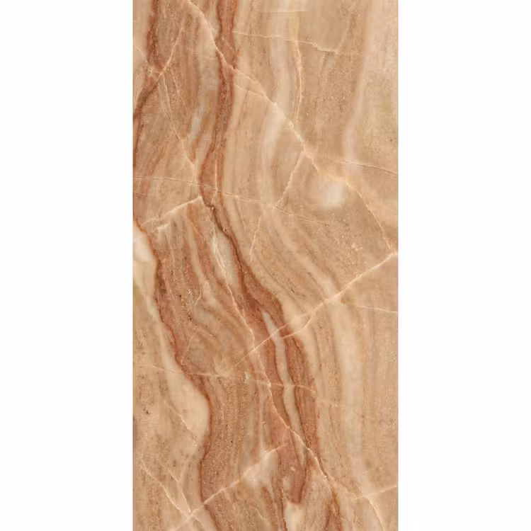 Marmer - Ader - Natuur - Abstract - Beige Behang Vlies klein -3d_website