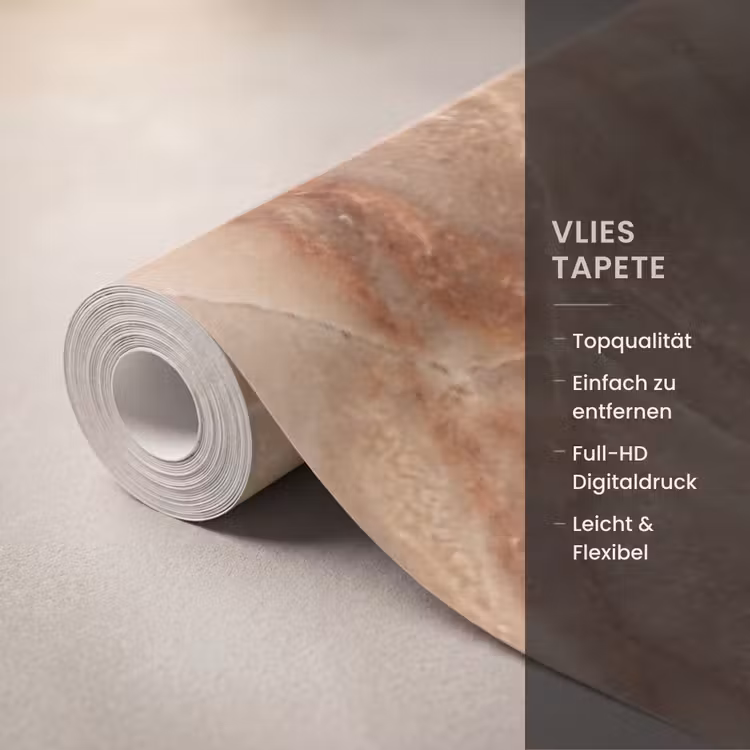 Marmer - Ader - Natuur - Abstract - Beige Behang Vlies klein -USP_closeupDE