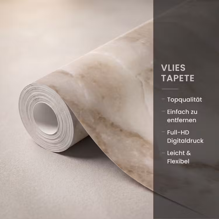 Marmer - Aderen - Textuur - Beige - Modern Behang Vlies klein -USP_closeupDE
