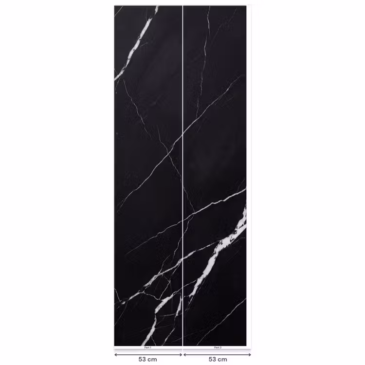 Marmer - Patroon - Abstract - Modern - Zwart Behang Vlies klein -USP_banen