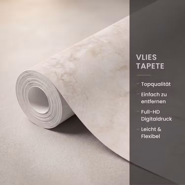 Marmer - Patroon - Beige - Steen - Abstract Behang Vlies klein -USP_closeupDE