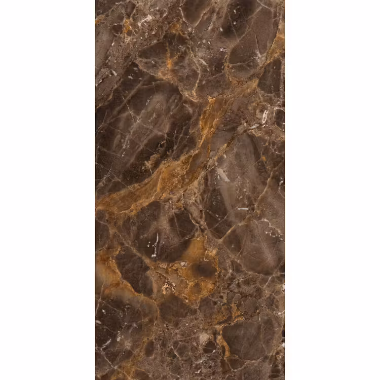 Marmer - Patroon - Natuur - Bruin - Goud Behang Vlies klein -3d_website