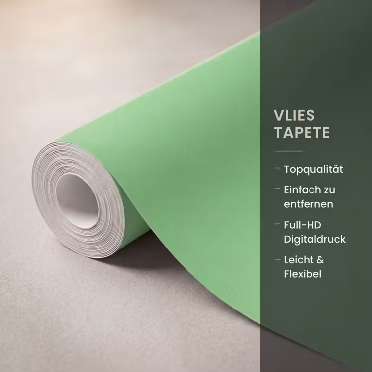 Tapete - Meadow – Green – Grün - Meadow - Green - Groen Behang Vlies klein 1076