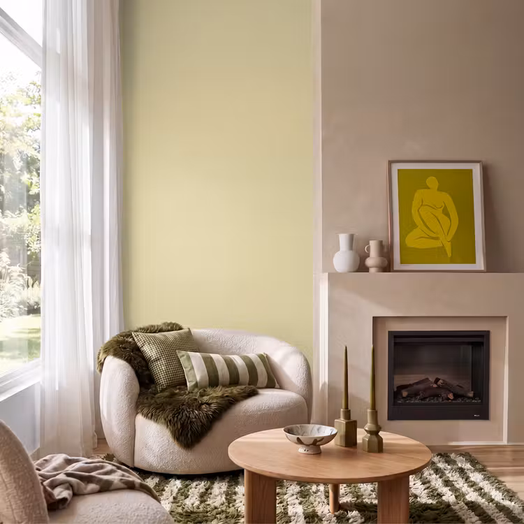 Mellow - Touch - Geel Behang Vlies klein 1076 -sfeer2