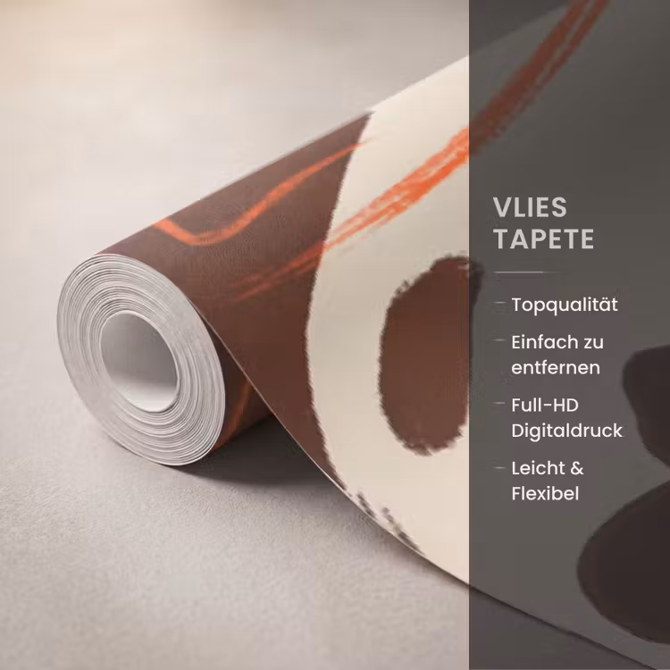 Mensen - Cowboykleding - Westerse stijl - Illustratie - Bruin Behang Vlies klein -USP_closeupDE
