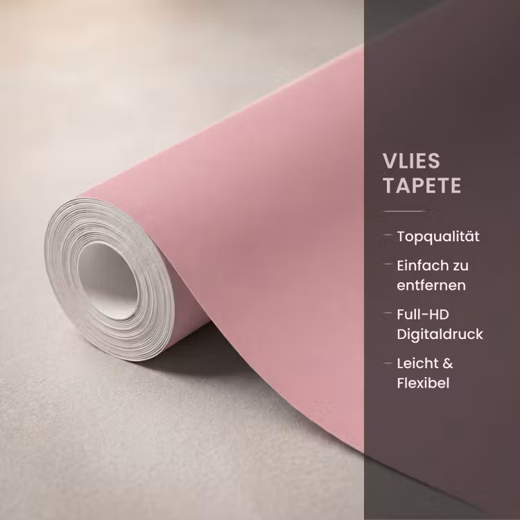 Mensen - Hoeden - Abstract - Roze - Portret Behang Vlies klein -USP_closeupDE