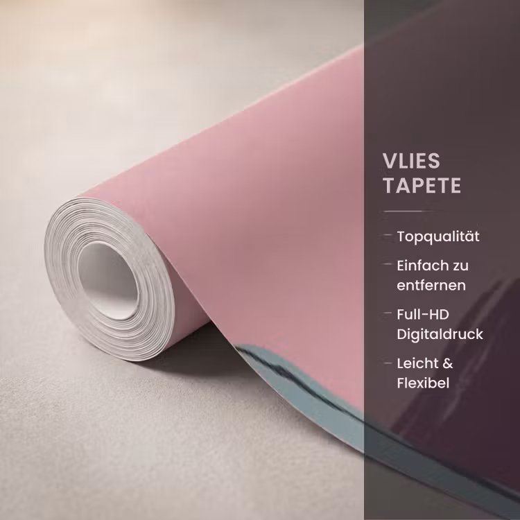 Mensen - Paard - Woestijn - Abstract - Roze Behang Vlies klein -USP_closeupDE