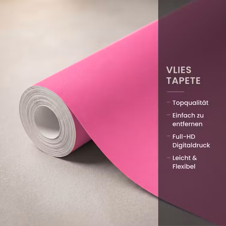 Minimalistisch - Oog - Roze Behang Vlies klein -USP_closeupDE