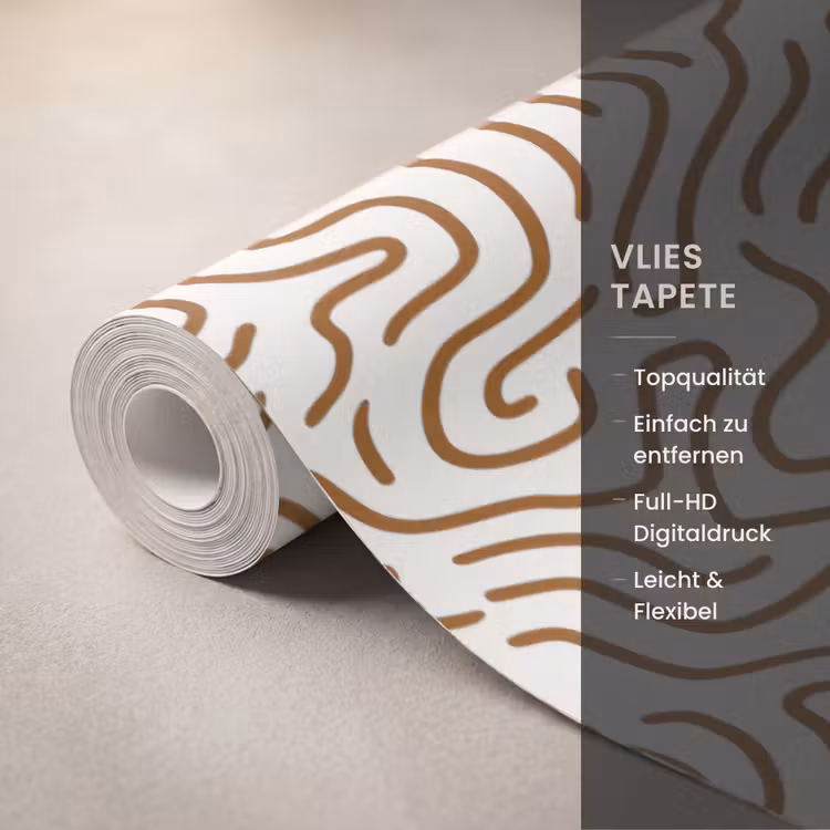Minimalistisch - Patroon - Terracotta Behang Vlies klein 1076 -USP_closeupDE