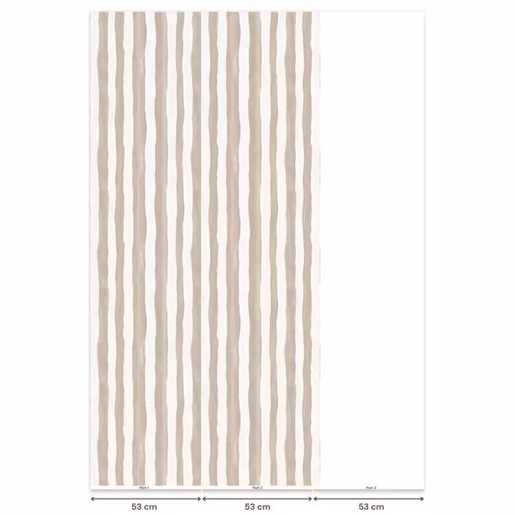 Minimalistisch - Strepen - Beige Behang Vlies klein 1076 -USP_banen