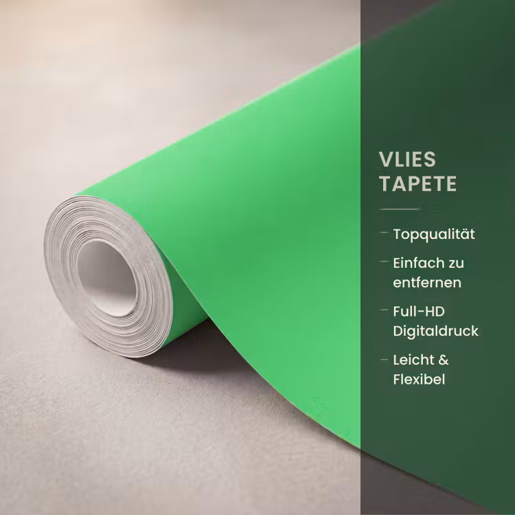 Tapete - Mint – Grün – Grün - Mint - Green - Groen Behang Vlies klein 1076