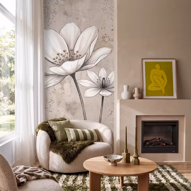 Modern - Design - Wit Behang Vlies klein -sfeer2