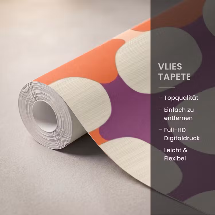 Modern - Patroon - Kleurrijk Behang Vlies klein 1076 -USP_closeupDE