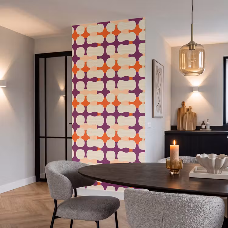 Modern - Patroon - Kleurrijk Behang Vlies klein 1076 -sfeer3