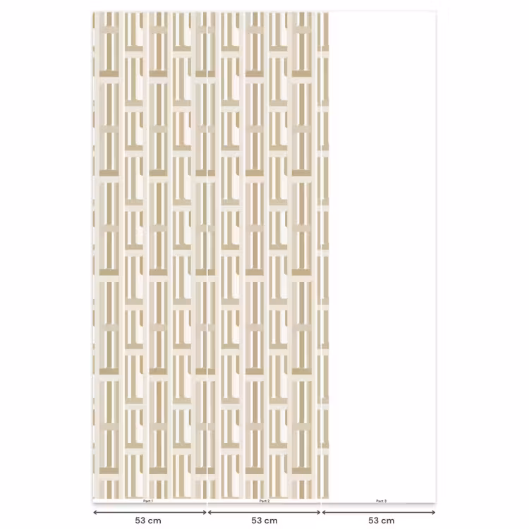 Modern - Geometrisch - Beige Behang Vlies klein 1076 -USP_banen