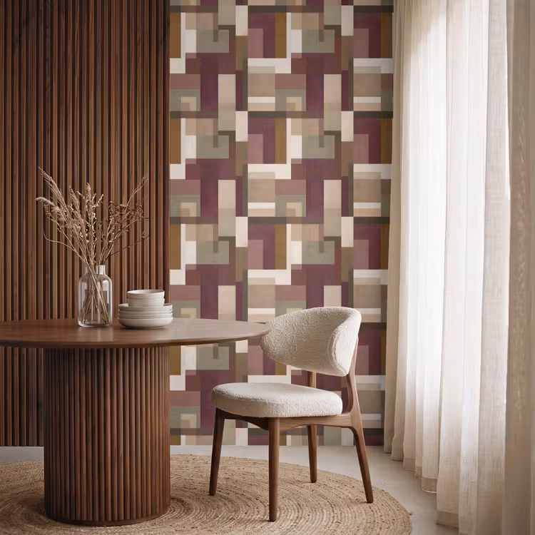 Modern - Geometrie - Kleurrijk Behang Vlies klein 1076 -sfeer1