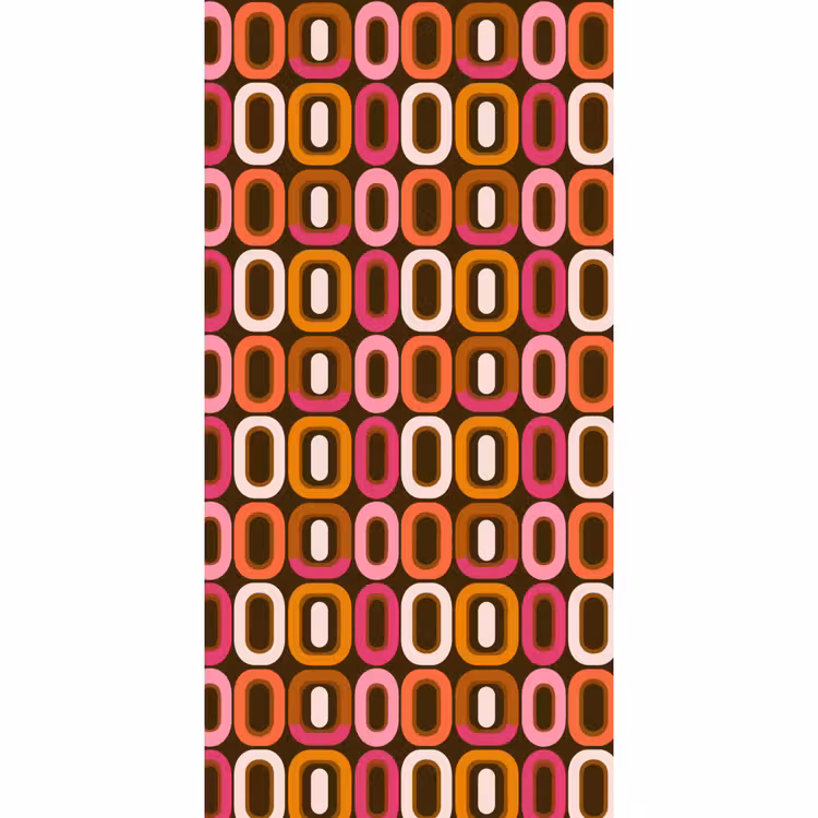 Modern - Retro - Kleurrijk Behang Vlies klein 1076 -3d_website