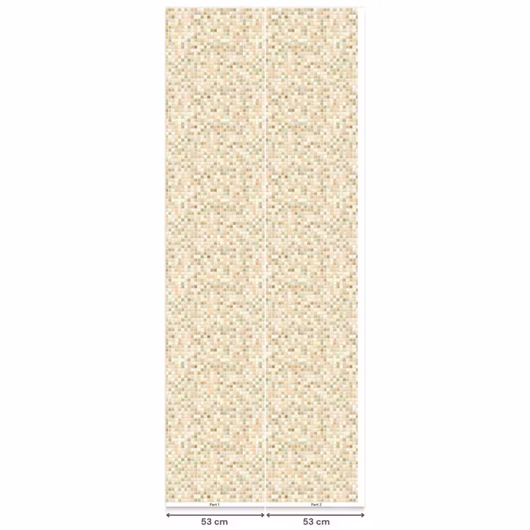 Mozaïek - Patroon - Beige Behang Vlies klein 1076 -USP_banen