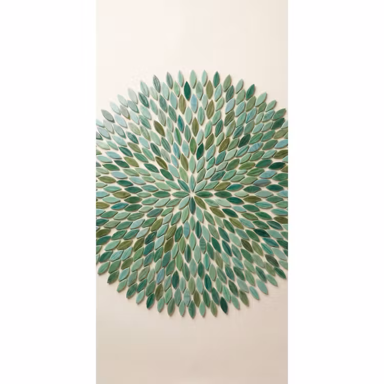 Patroon - Blad - Groen - Abstract Behang Vlies klein -3d_website