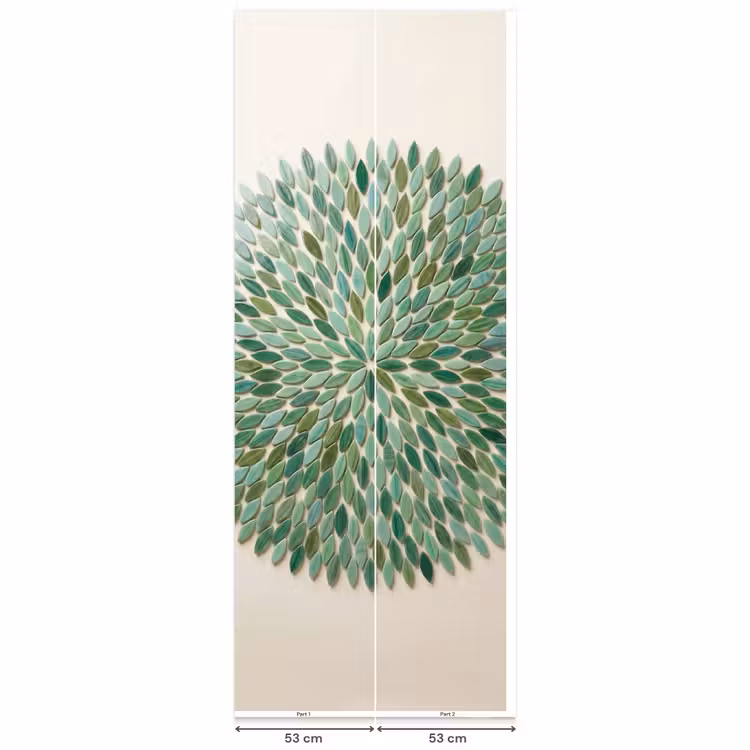 Patroon - Blad - Groen - Abstract Behang Vlies klein -USP_banen