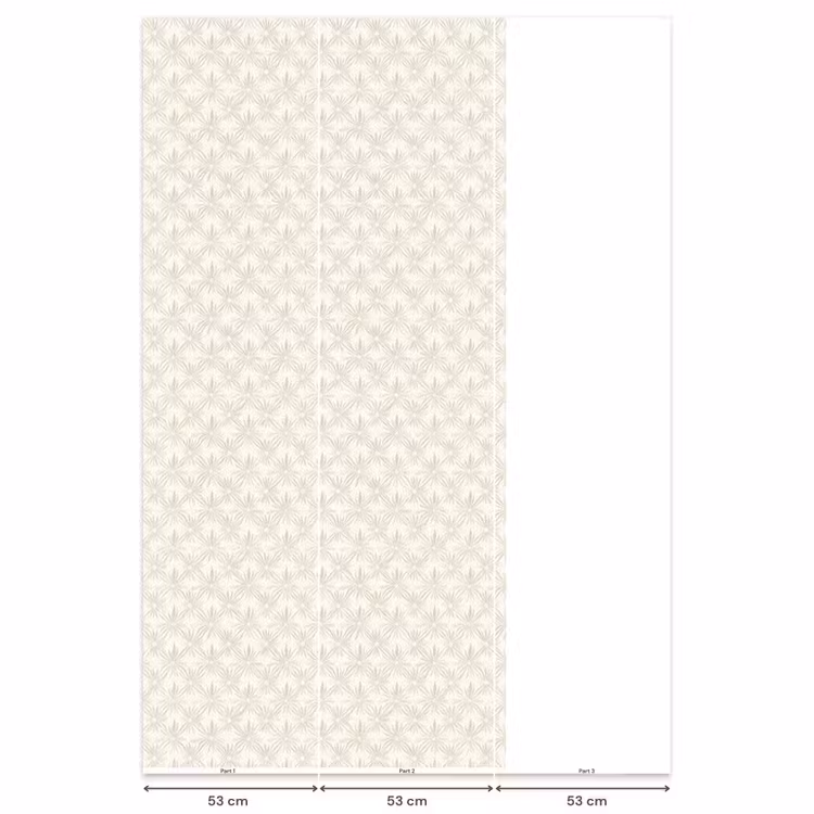 Patroon - Bloemen - Beige Behang Vlies klein 1076 -USP_banen