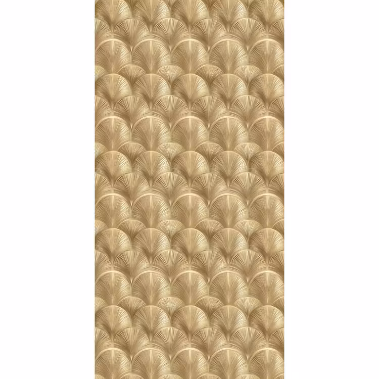 Patroon - Waaier -  Goud Behang Vlies klein 1076 -3d_website