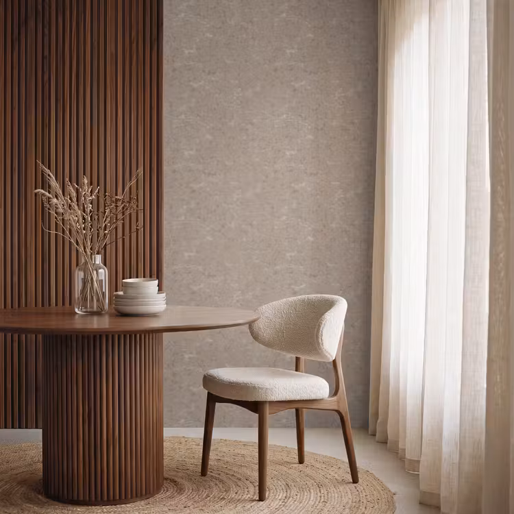 Patroon - Kalksteen - Beige Behang Vlies klein 1076 -sfeer1